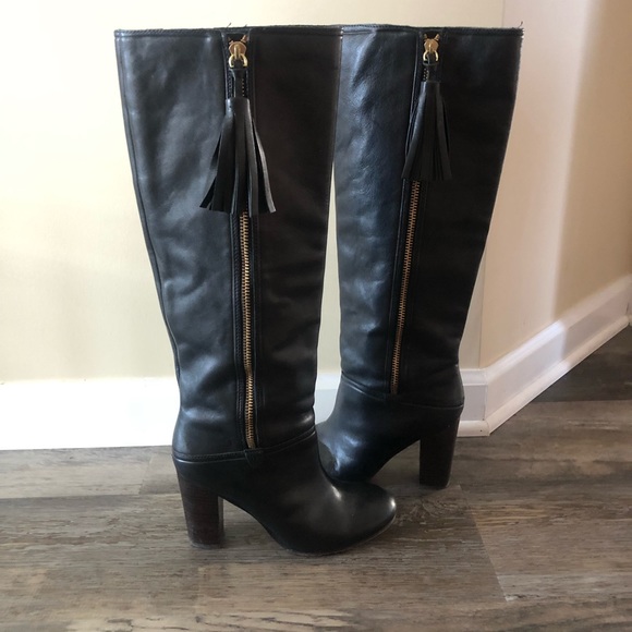 Coach Leather Tassel Boots. - Picture 4 of 8